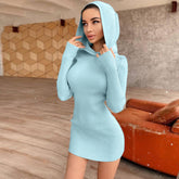 Robe pull en tricot à manches longues Ginny